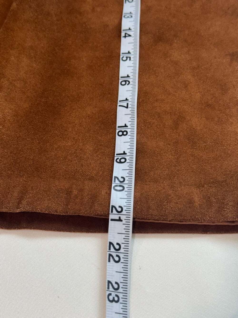Y2K Suede Leather Mini Skirt Western Boho 70s Moto Brown Women’s Size 6 - Picture 9 of 12